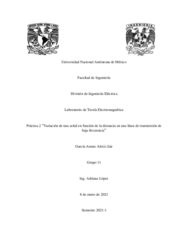 Miniatura del documento Práctica 2 - Teoría Electromagnética.pdf
