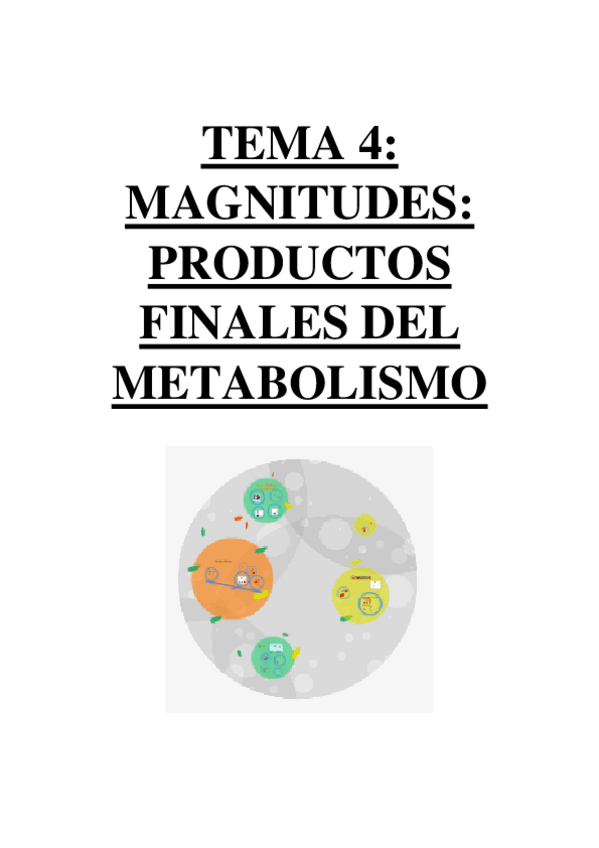 Miniatura del documento TEMA 4 - MAGNITUDES. PRODUCTOS FINALES DEL METABOLISMO.pdf