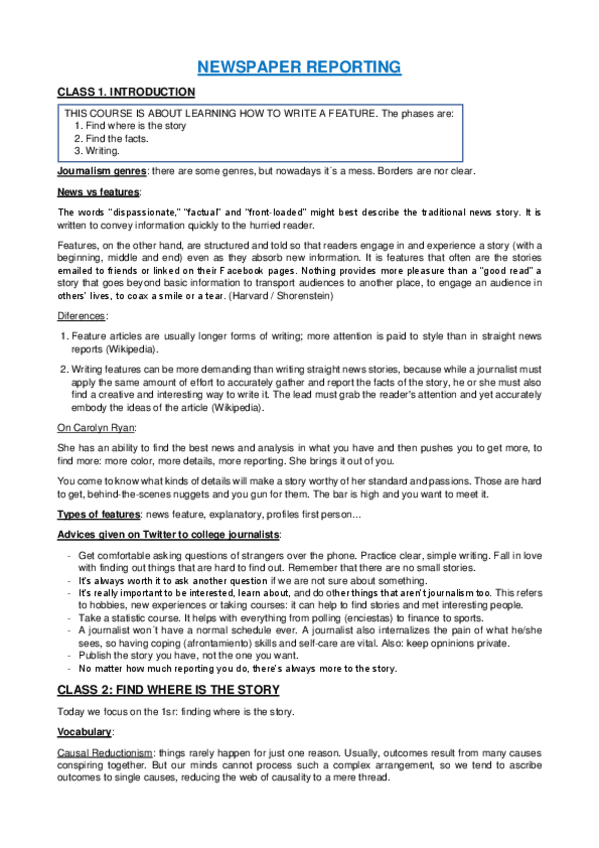 Miniatura del documento NEWSPAPER REPORTING - APUNTES COMPLETOS.pdf