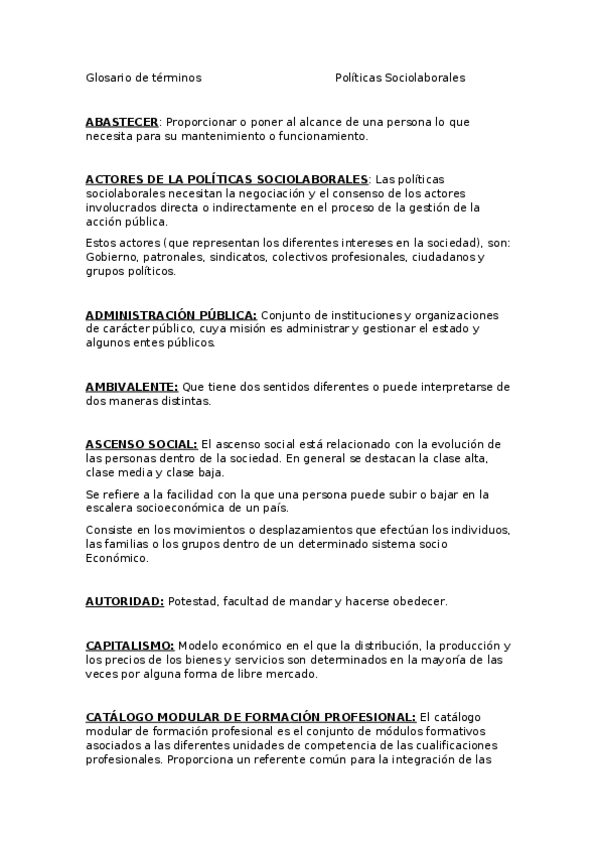 Miniatura del documento Glosario de términosPolíticas Sociolaborales.docx