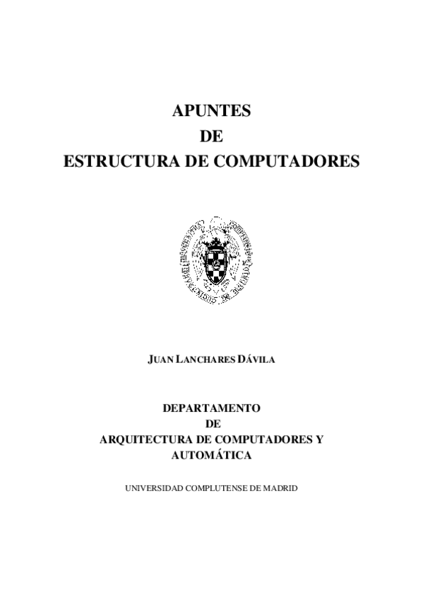 Miniatura del documento 2.9.5 Apuntes de Estructura de Computadores.pdf