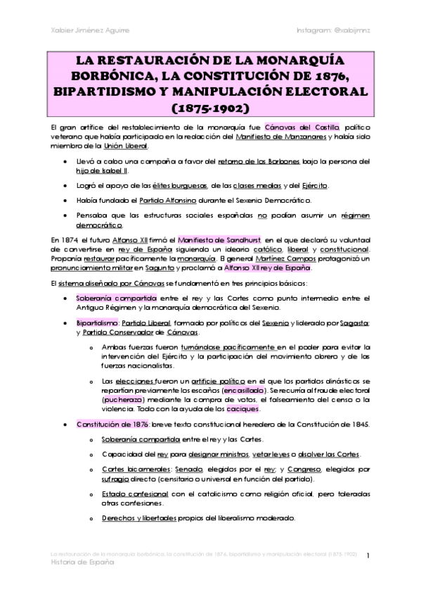 Miniatura del documento 09-La-restauracion-de-la-monarquia-borbonica-la-constitucion-de-1876-bipartidismo-y-manipulacion-electoral-1875-1902.pdf