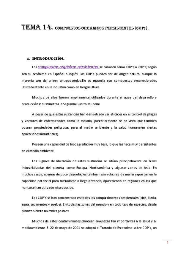 Miniatura del documento Tema 14. Compuestos orgánicos persistentes (COPs).pdf