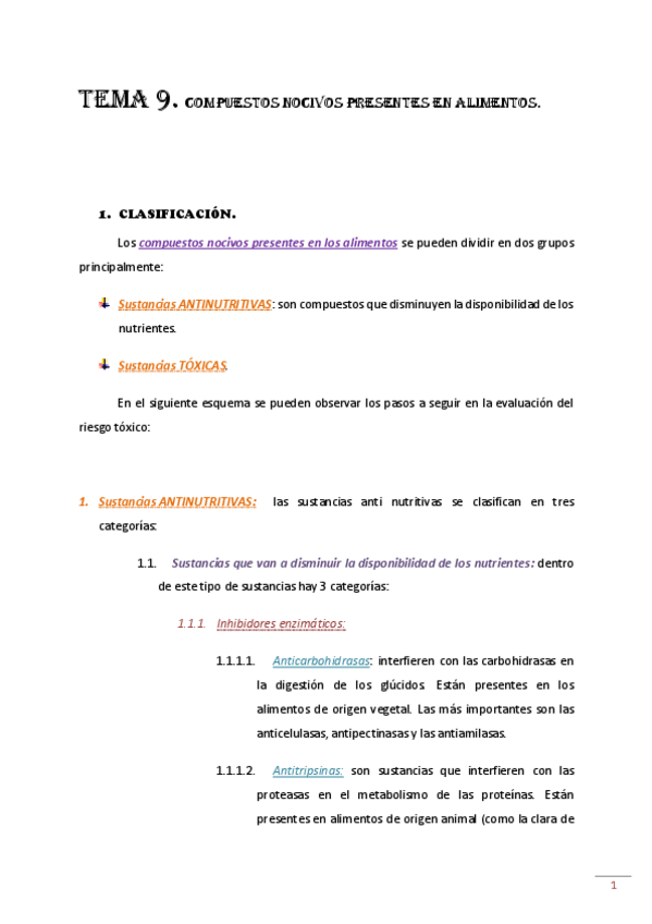 Miniatura del documento Tema 9. Compuestos nocivos presentes en alimentos.pdf
