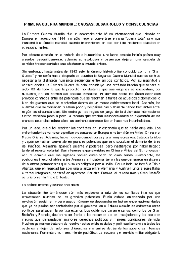 Miniatura del documento Teoria-de-Historia-La-Primera-Guerra-Mundial.pdf
