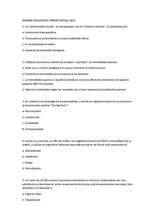 Miniatura del documento Examen-Psiquiatria-Enero-2022-sin-contestar.pdf