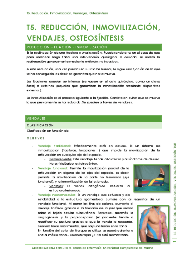 Miniatura del documento T5. Reducción- Inmovilización, Vendajes, Osteosíntesis.pdf