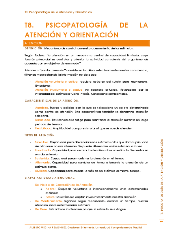 Miniatura del documento T8. Psicopatología de la Atención y Orientación.pdf