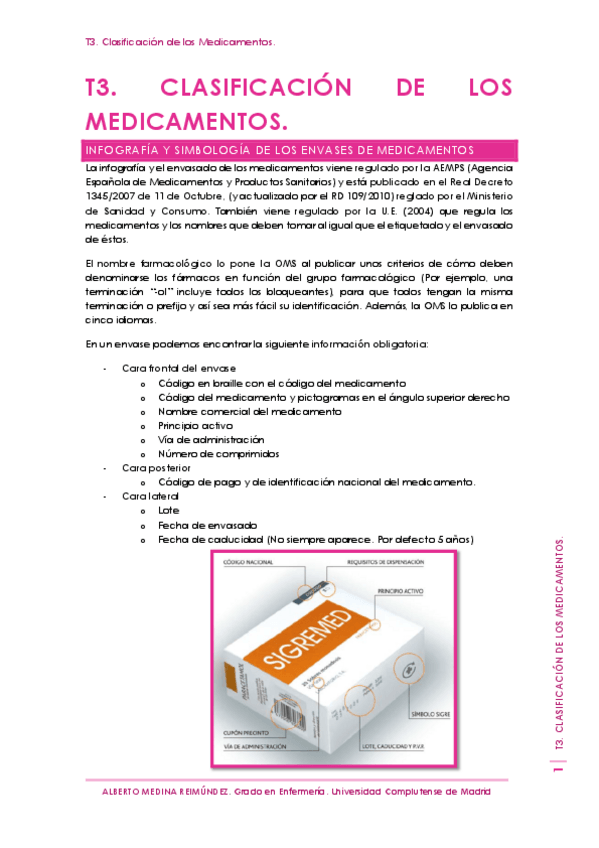 Miniatura del documento T3. Clasificación de los Medicamentos.pdf