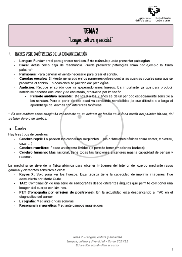 Miniatura del documento Tema 2 - Lengua cultura y sociedad.pdf