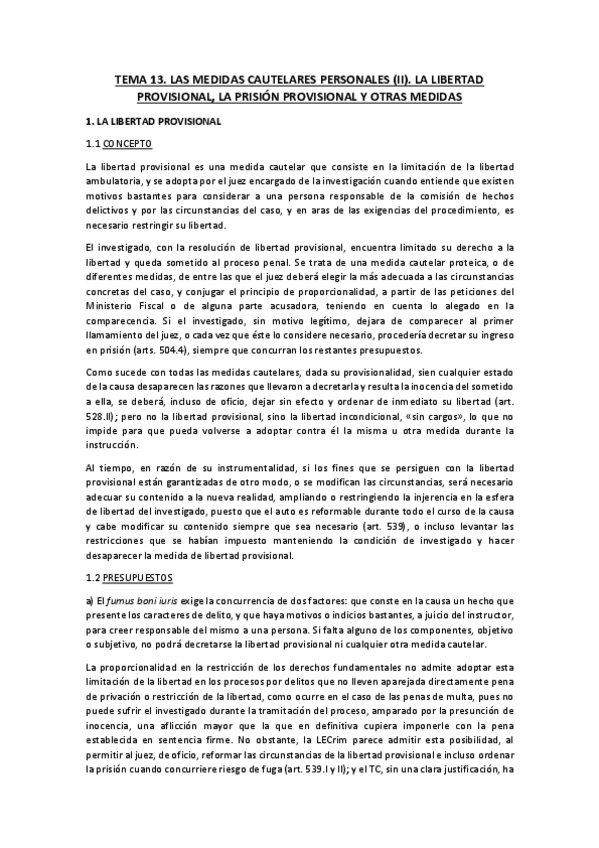 Miniatura del documento TEMA 13 PROCESAL PENAL.pdf