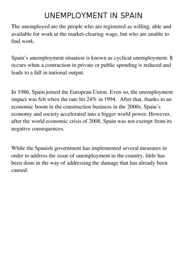 Miniatura del documento Unemployment-in-Spain.docx