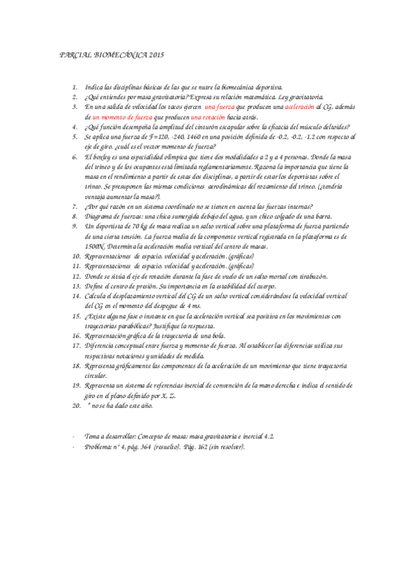 Miniatura del documento PARCIAL BIOMECÁNICA 2015.docx