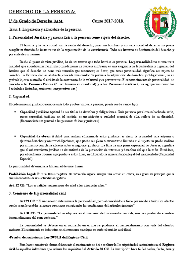 Miniatura del documento UAM Derecho de la Persona -- Tema 1.pdf
