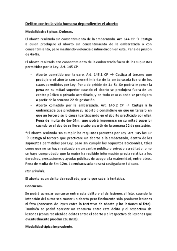 Miniatura del documento Delitos contra la vida humana dependiente. El aborto.pdf