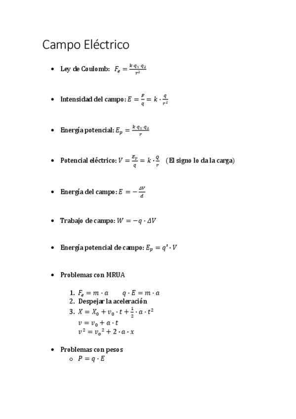 Miniatura del documento Formulario-Fisica-1aEvaluacion-Campo-Electrico.pdf
