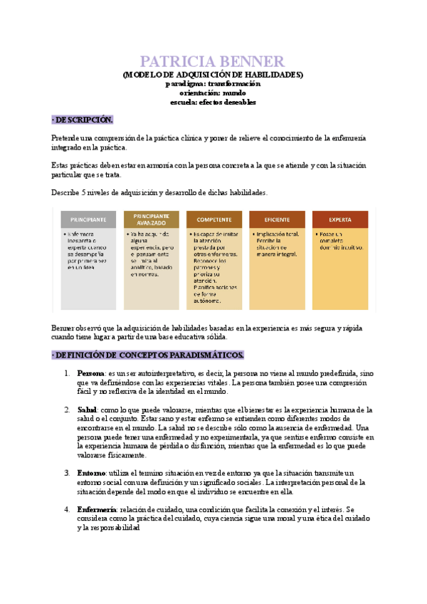 Miniatura del documento Patricia Benner. Modelo de adquisición de habilidades.pdf
