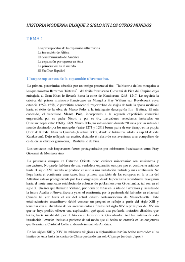 Miniatura del documento Resumen-Historia-Moderna-Antropologia-Bloque-2-Siglo-XVI-Los-otros-Mundos.pdf