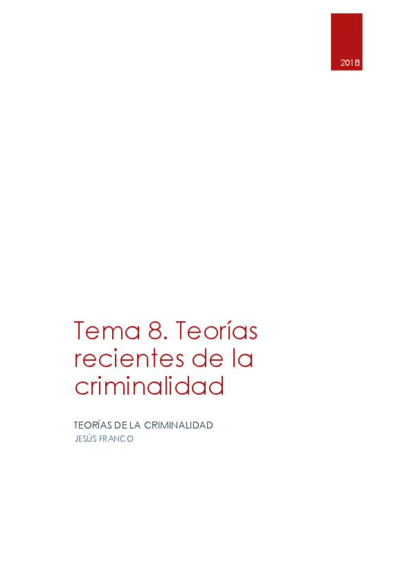 Miniatura del documento Tema 8. Teorías recientes de la criminalidad.pdf