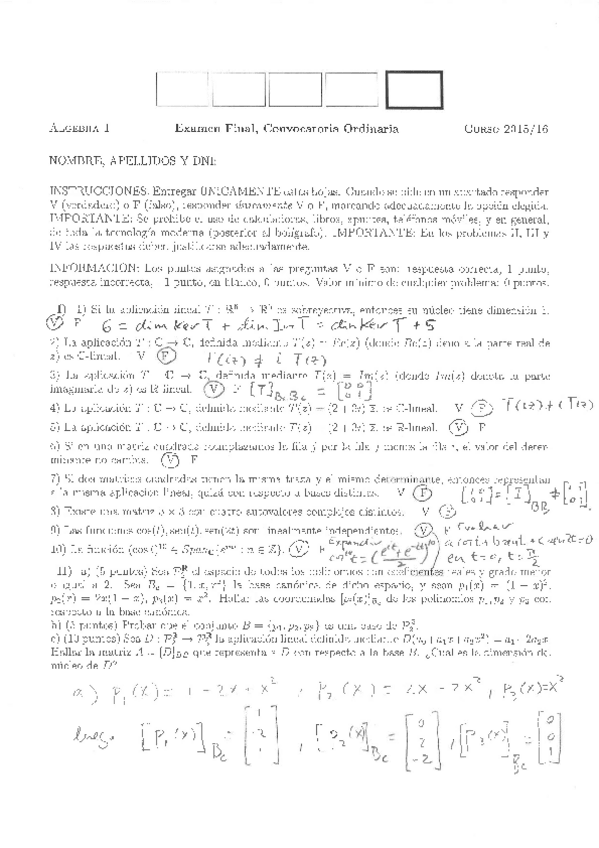 Miniatura del documento Algebra1IFinalEnero2016Soln.pdf