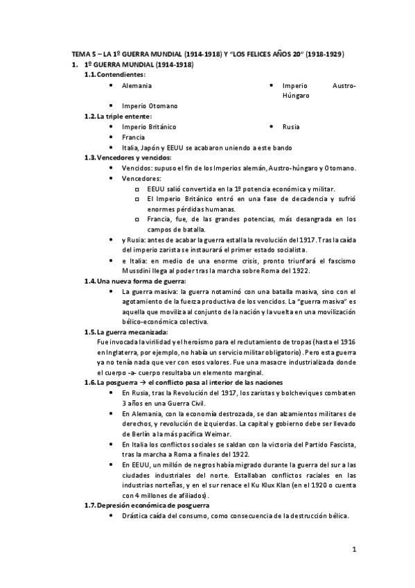 Miniatura del documento Tema-5.-La-1o-Guerra-Mundial-y-los-felices-anos-20.pdf