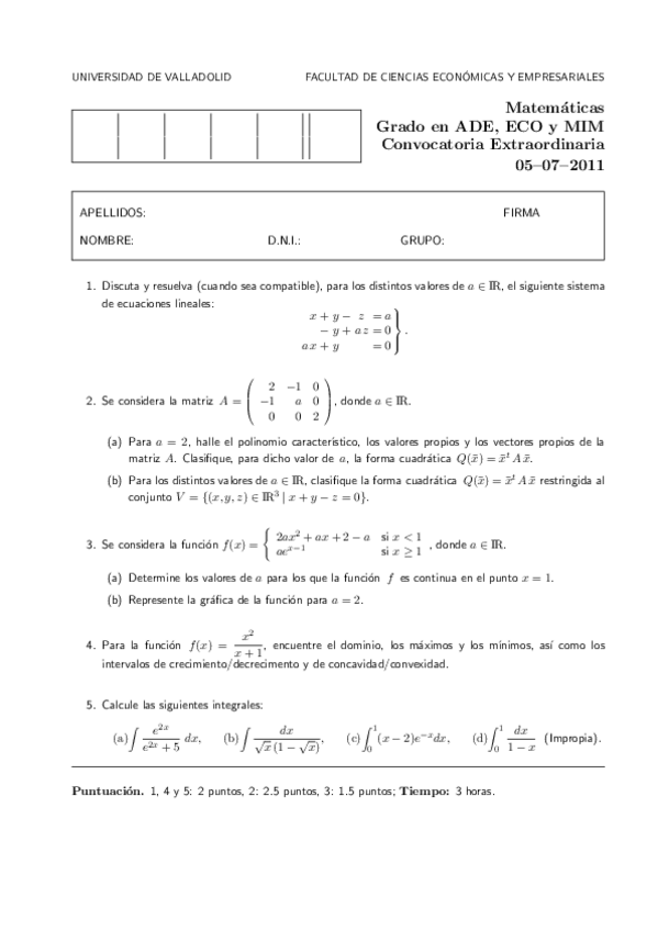 Miniatura del documento Ex. Matemáticas de ECO y ADE (2011-2018).pdf