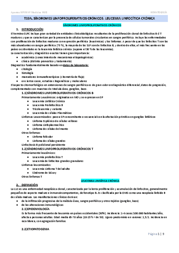 Miniatura del documento T19A.-Sindromes-linfoproliferativos-cronicos.-Leucemia-linfocitica-cronica.docx.pdf