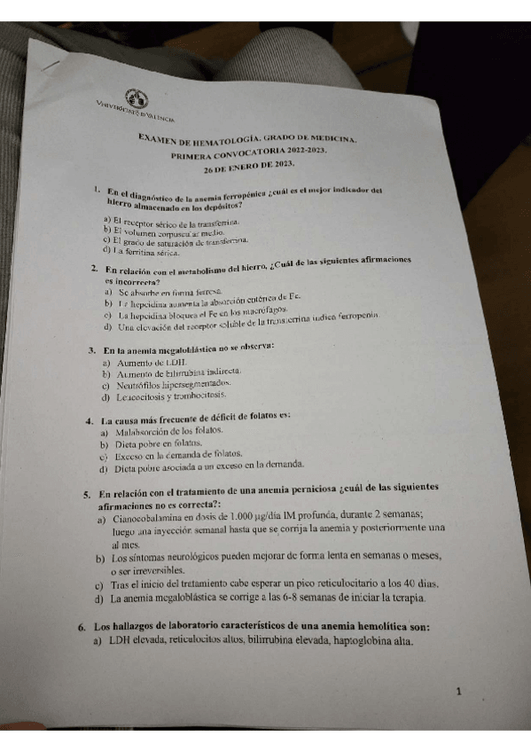Miniatura del documento examenhematoenero2023conrespuesta.pdf