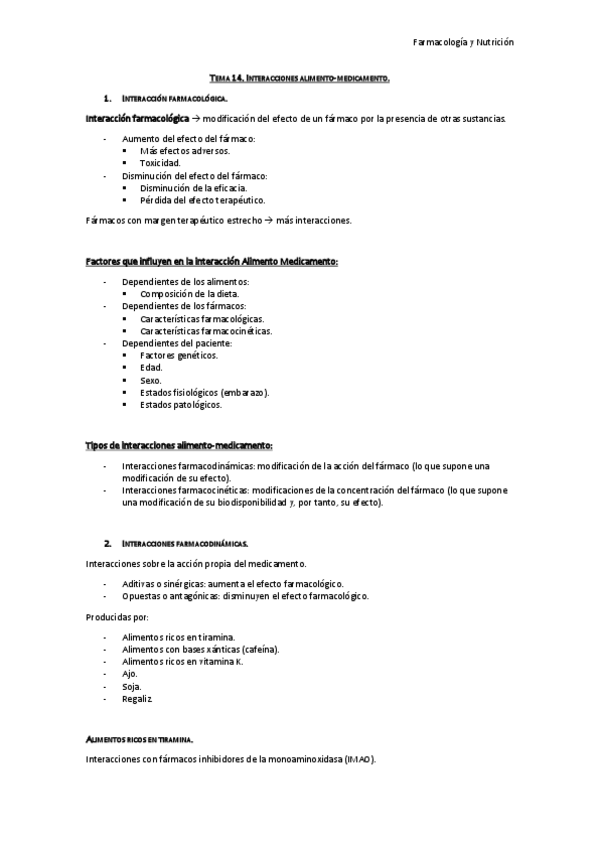 Miniatura del documento Tema 14. Interacciones Farmacodinámicas Alimento-Medicamento..pdf