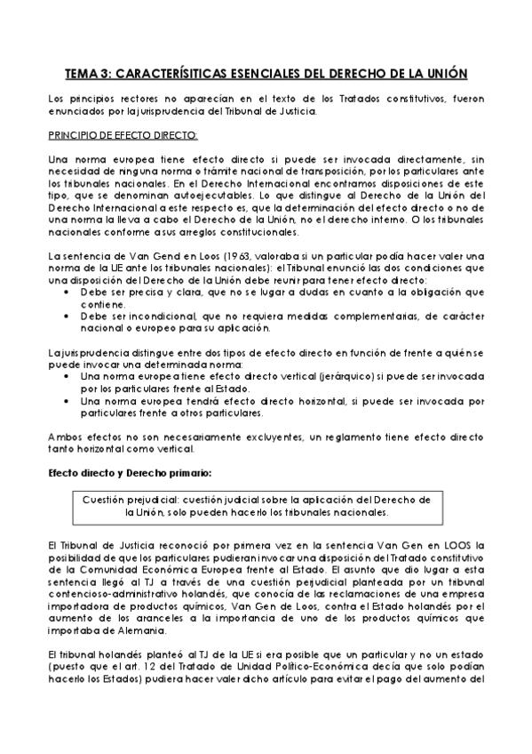 Miniatura del documento TEMA 3: CARACTERISTICAS ESENCIALES DEL DERECHO DE LA UNIÓN.pdf