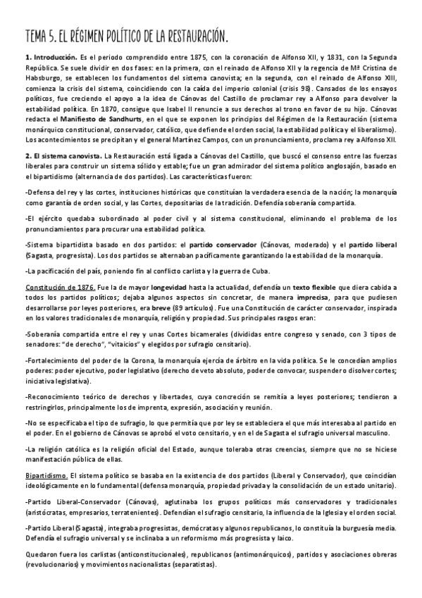 Miniatura del documento TEMA-5.-El-Regimen-Politico-de-la-Restauracion.pdf