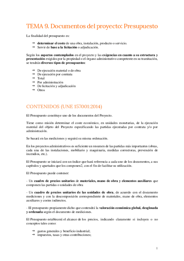 Miniatura del documento TEMA-9.-Documentos-del-proyecto.-Presupuesto.pdf