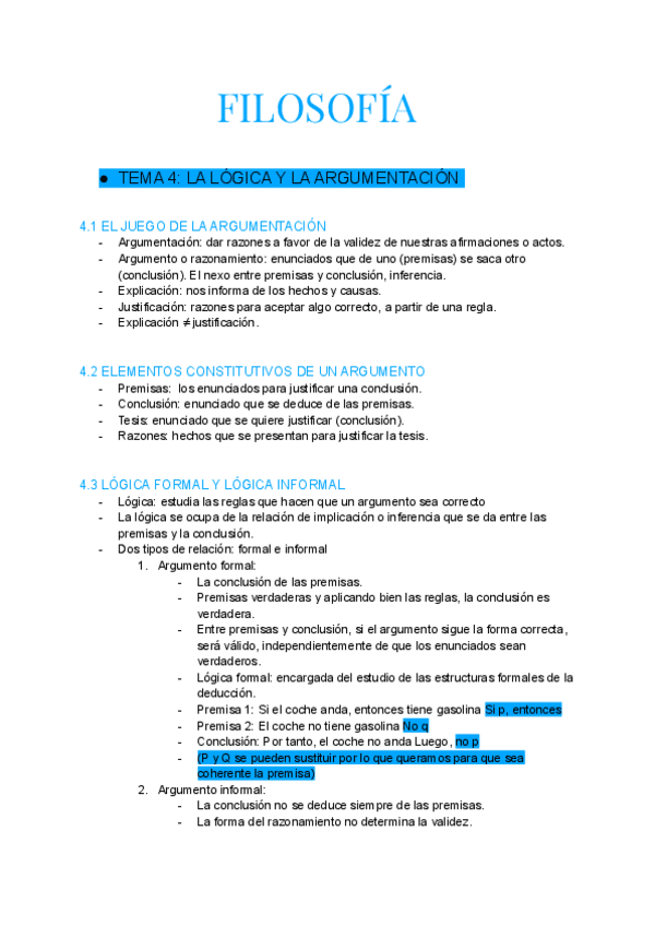 Miniatura del documento TEORÍA FILOSOFÍA TEMA 4: LA LÓGICA Y LA ARGUMENTACIÓN.pdf