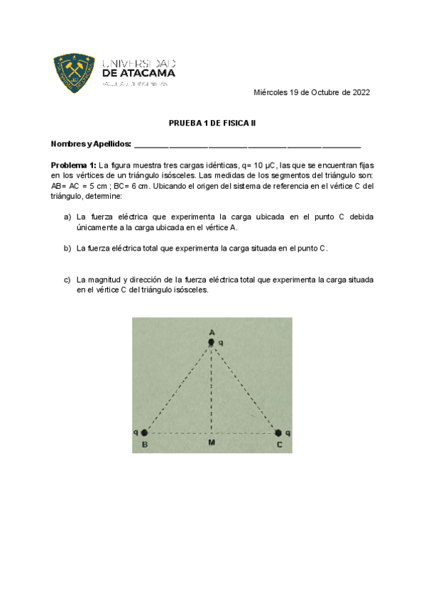 Miniatura del documento PRUEBA DE FISICA II- FUERZA ELECTRICA, CAMPO ELECTRICO Y LEY DE GAUSS.pdf