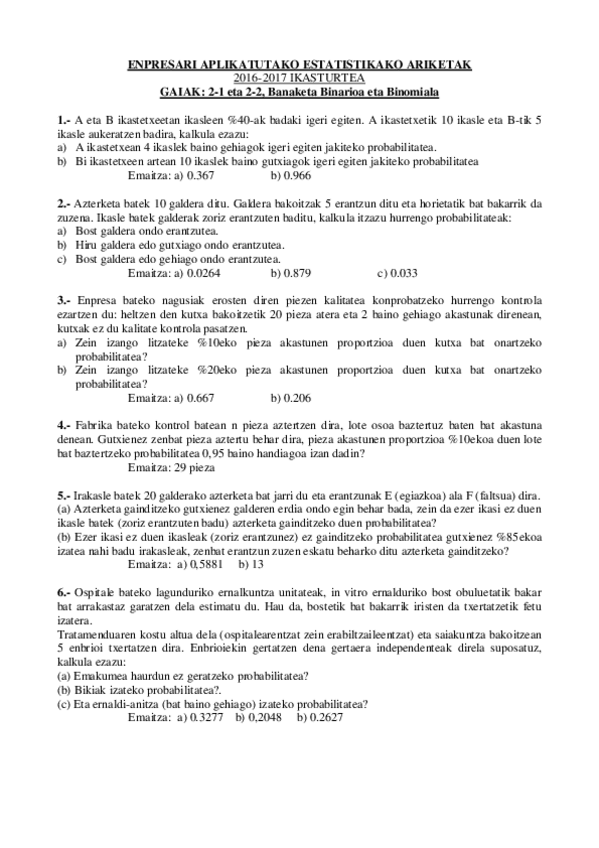 Miniatura del documento Estatistika-II-Ariketak-Binarioa-eta-Binomiala2-1-eta-2-2.-16-17.pdf