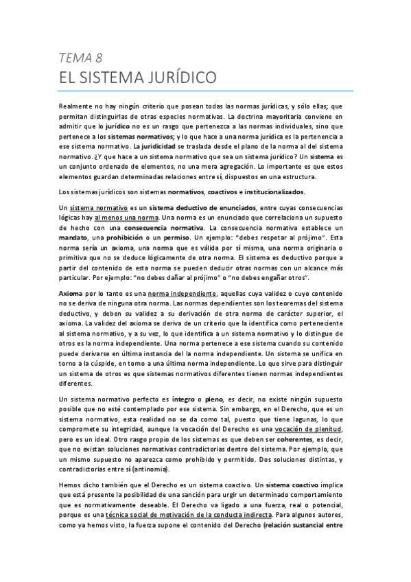 Miniatura del documento Tema 8. El sistema jurídico.pdf
