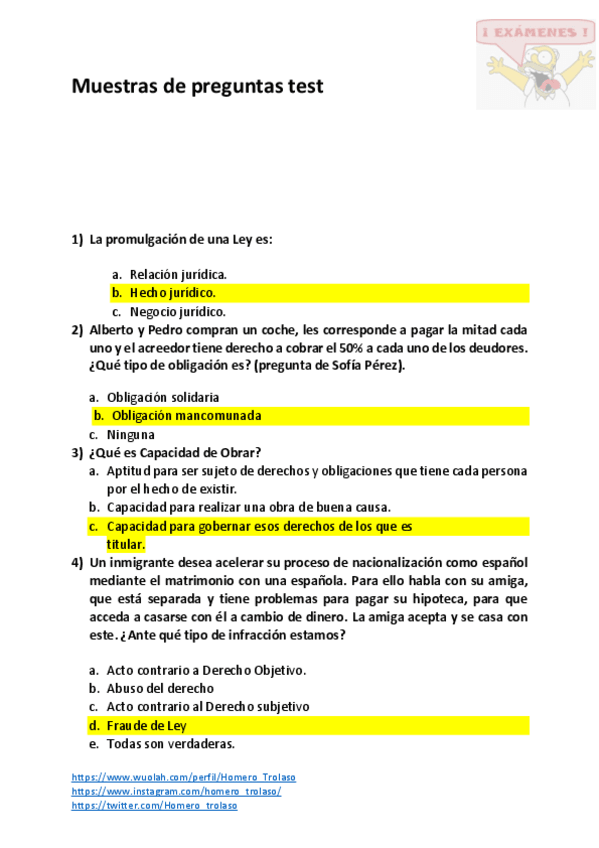 Miniatura del documento Examen Muestra Tipo Test Ciencias Empresariales Introducción al Derecho.pdf