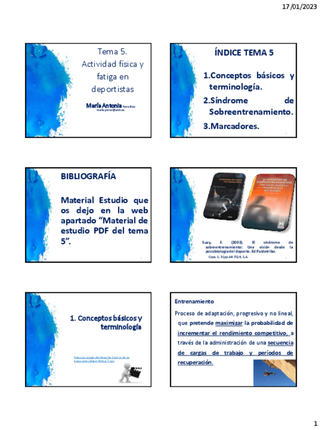 Miniatura del documento Tema-5.-Psicobiologia-de-la-Fatiga-y-Sobreentrenamiento..pdf