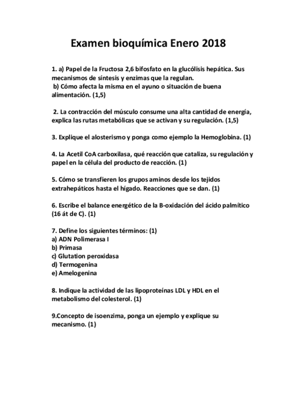 Miniatura del documento Examen bioquímica Enero 2018.pdf