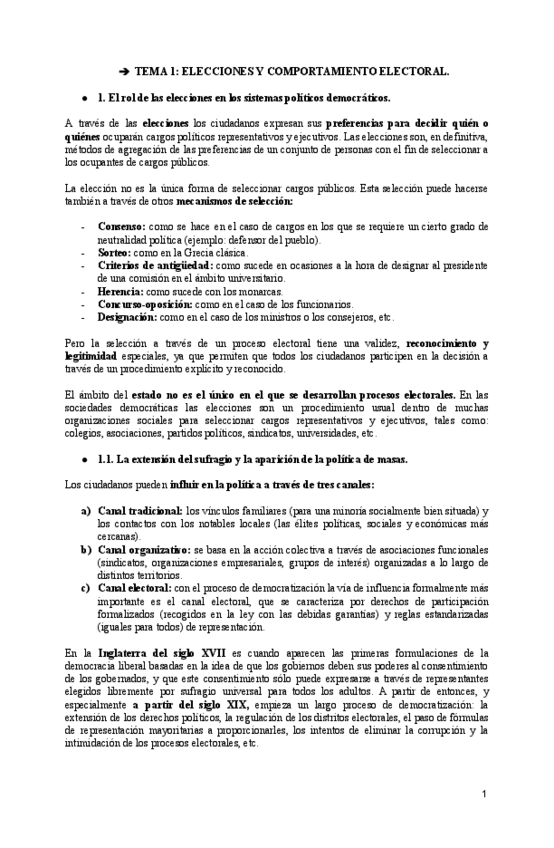 Miniatura del documento (electoral) Tema 1. Elecciones y comportamiento electoral..pdf