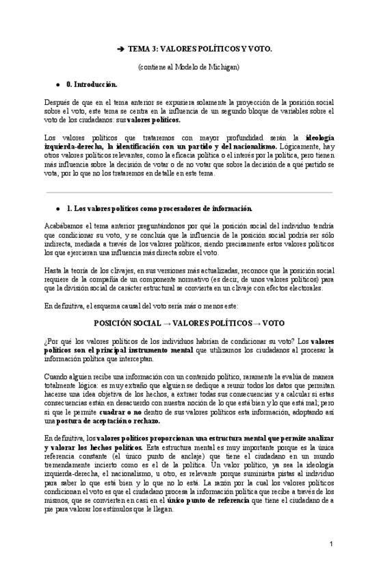 Miniatura del documento (Electoral) Tema 3. Valores políticos y voto..pdf