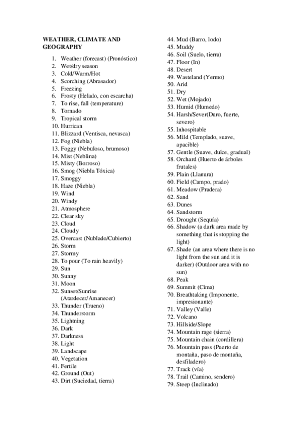 Miniatura del documento English I Vocabulary .pdf