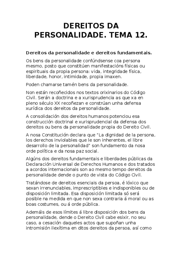 Miniatura del documento Dereitos da personalidade..docx