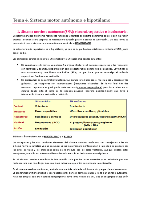 Miniatura del documento TEMA 4. SISTEMA NERVIOSO. SISTEMA NERVIOSO AUTÓNOMO E HIPOTÁLAMO.pdf