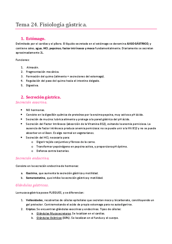 Miniatura del documento TEMA 24. SISTEMA DIGESTIVO. FISIOLOGÍA GÁSTRICA.pdf