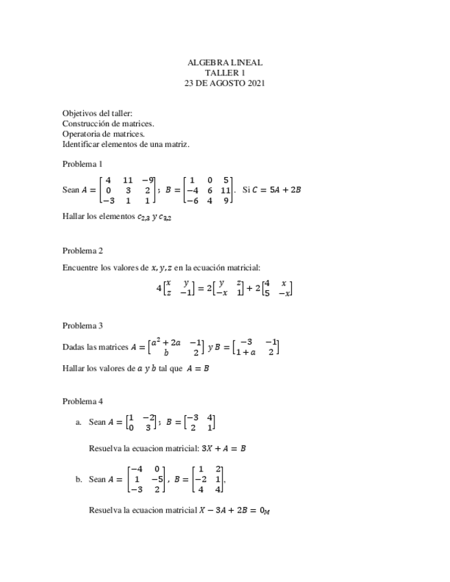Miniatura del documento ALGEBRA-LINEAL-taller-1.pdf