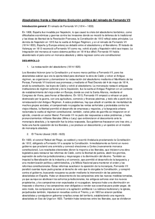 Miniatura del documento Absolutismo-frente-a-liberalismo-Evolucion-politica-del-reinado-de-Fernando-VII.pdf