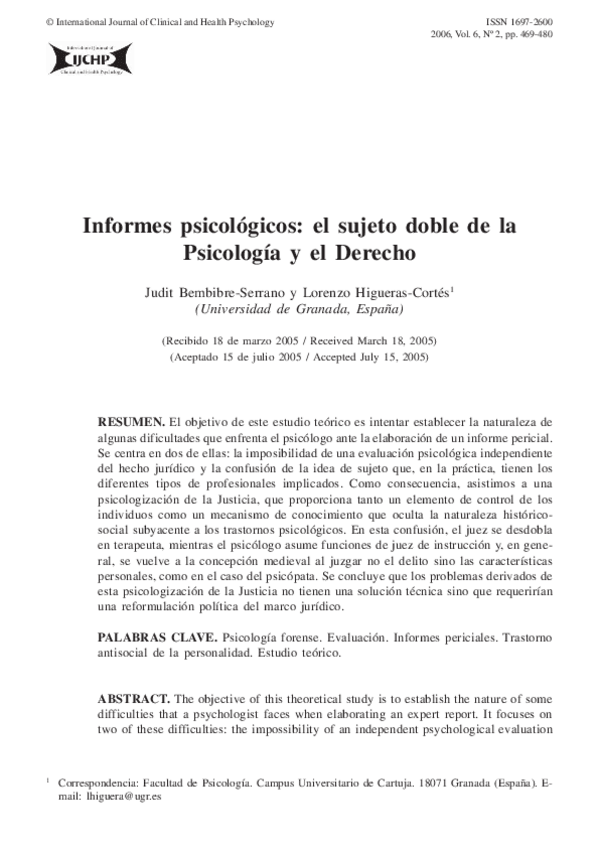 Miniatura del documento TEMA-3.-Psicologia-Forense-Informes-Psicologicos-Bembire-Serrano-e-Higueras-Cortes.pdf