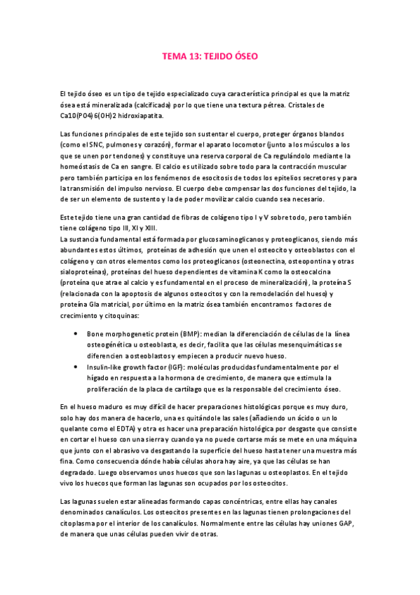 Miniatura del documento Tema 13 Tejido óseo.pdf
