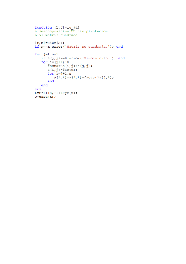 Miniatura del documento Factorizacion lu MATLAB.pdf